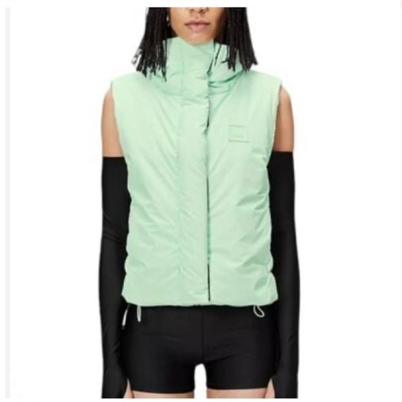 Rain Jackets & Blazers - Rains‎ Loop Vest Unisex Mineral Green Size Small Waterproof Windproof Breathable